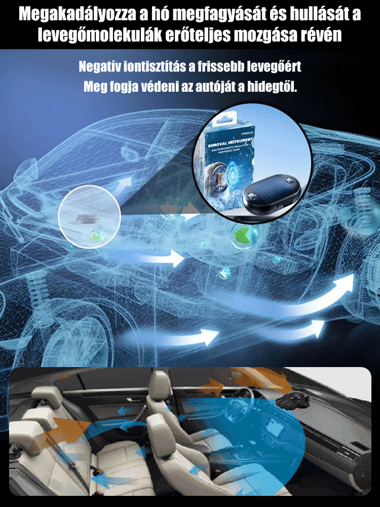 Napelemes autóriasztó hólapát