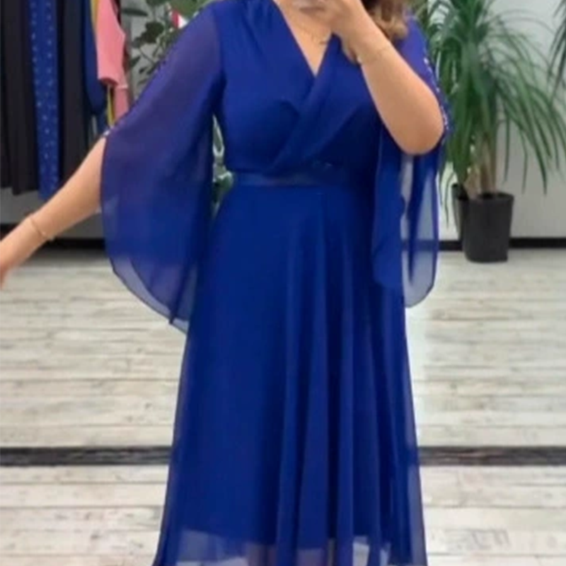 👗 Elegáns V-nyakú női ruha