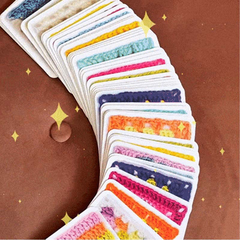 🧶✨Nagymama négyzet alakú horgolt kártyajáték – 50 minta kombináláshoz és komponáláshoz