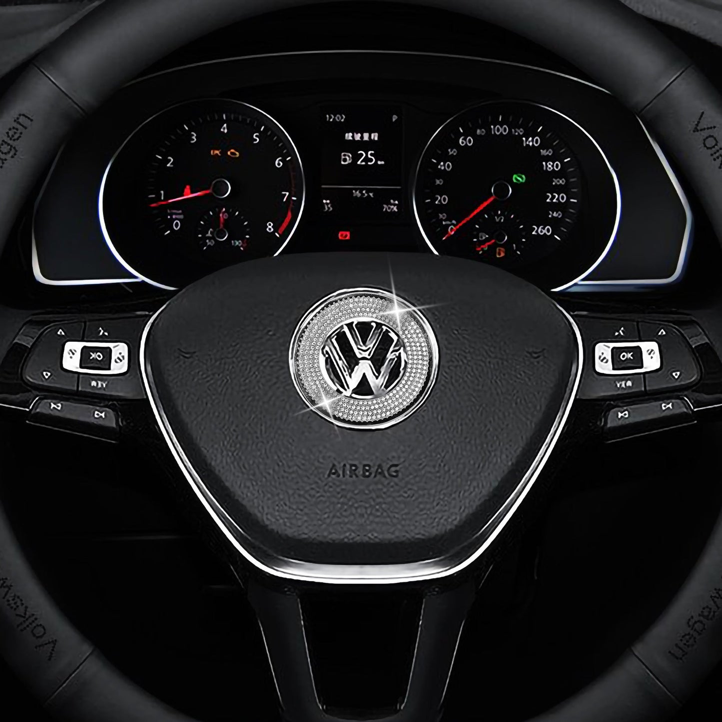 Kristály kormánykerék matrica