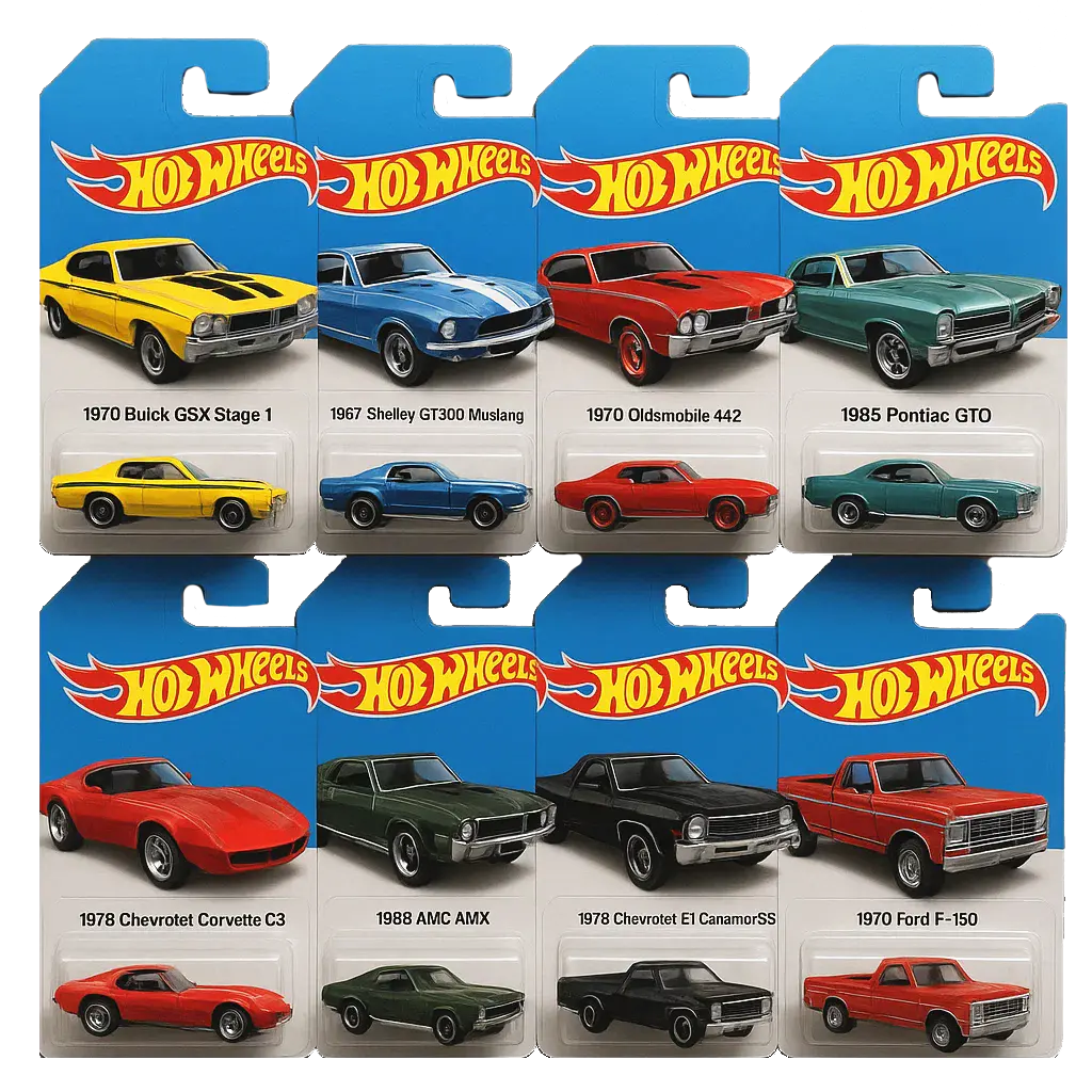 🔥Kiváló ajánlat - 50% kedvezmény🔥 - 🚗Hot Wheels Muscle játékautó adventi naptár - 24 nap 2025🎄
