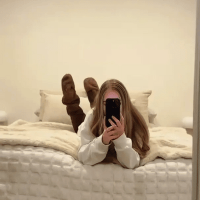 Libatollas térdzokni karácsonyra