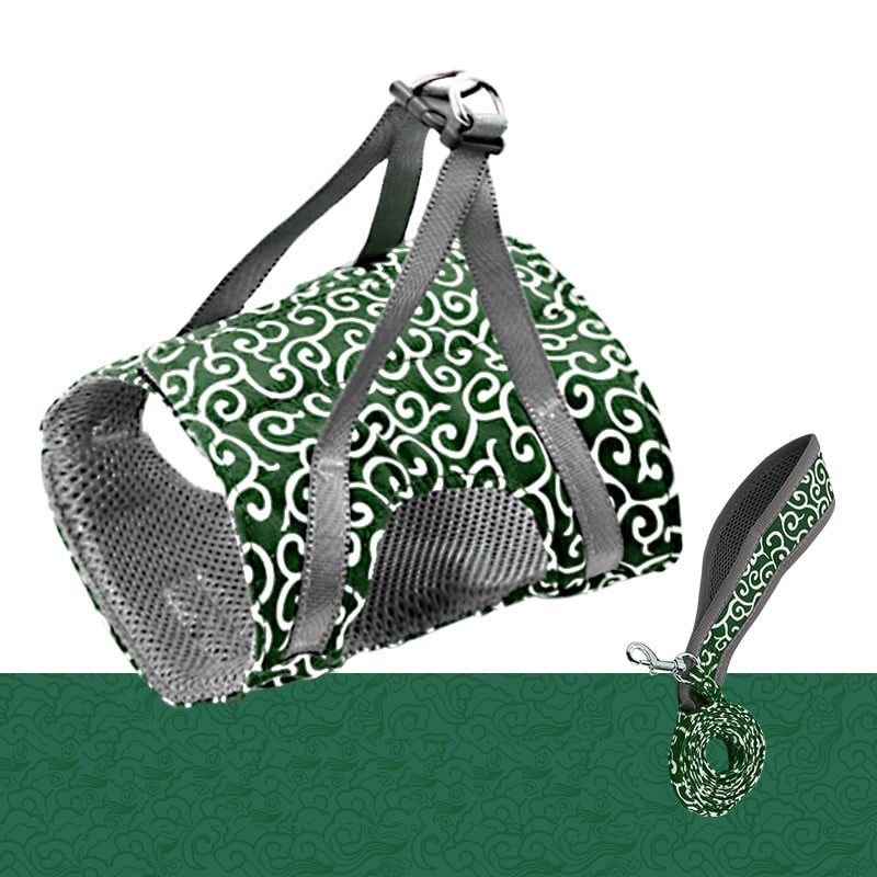 Kisállat póráz mellkaspánttal és övvel