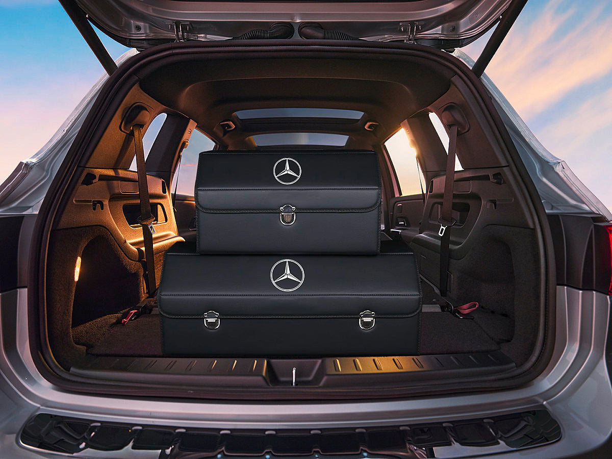 Bőr tárolórekesz az autó csomagtartójába