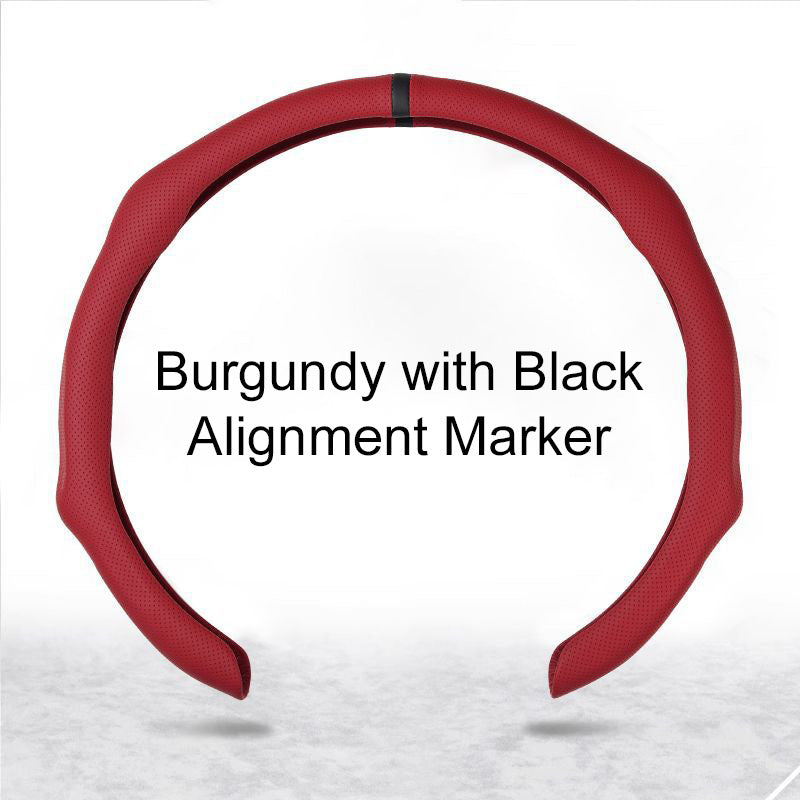 🔥🚗Lélegző, csúszásmentes, ultravékony kormánykerékborítás