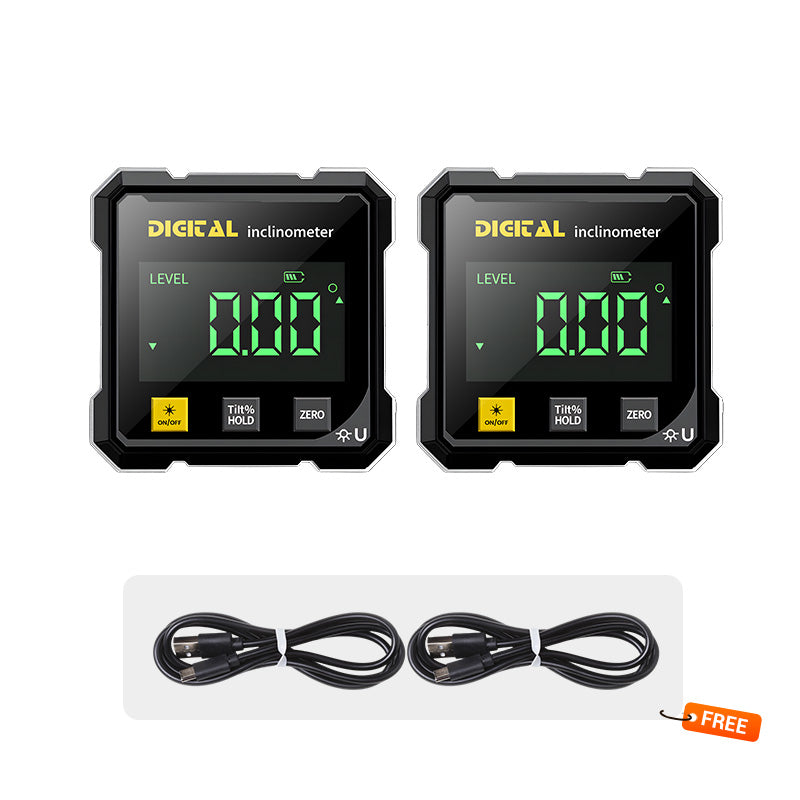 📐 Négyoldalas mágneses digitális szögmérő lézerrel 👷👍