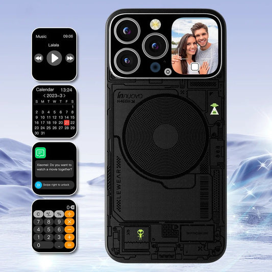 Globális, limitált kiadású, mágneses, jövő technológiás intelligens védőtok (iPhone 17-12 készülékkel kompatibilis)