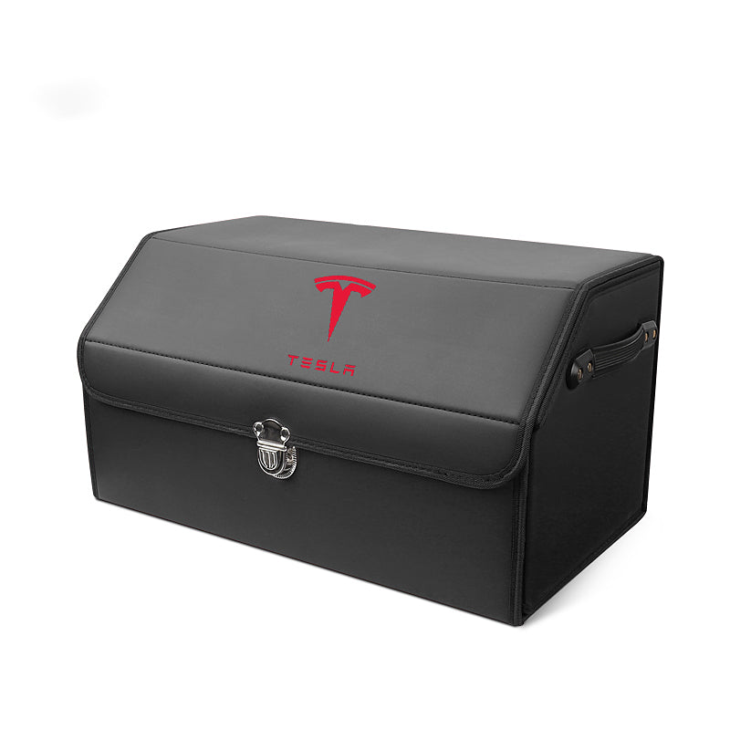 Bőr tárolórekesz az autó csomagtartójába