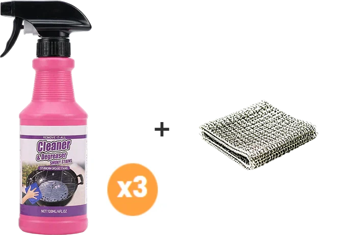 🔥2+1 ingyen🔥Gyorsan ható, nagy teljesítményű grillzsír-eltávolító spray🍢💦