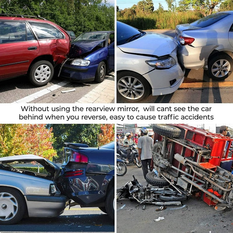 12 hüvelykes panoráma visszapillantó tükör csipesszel