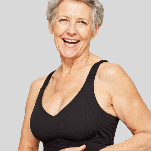 💖 Visszafogott, varrásmentes csíkos melltartó W-alakú tartású – kényelem és stílus!