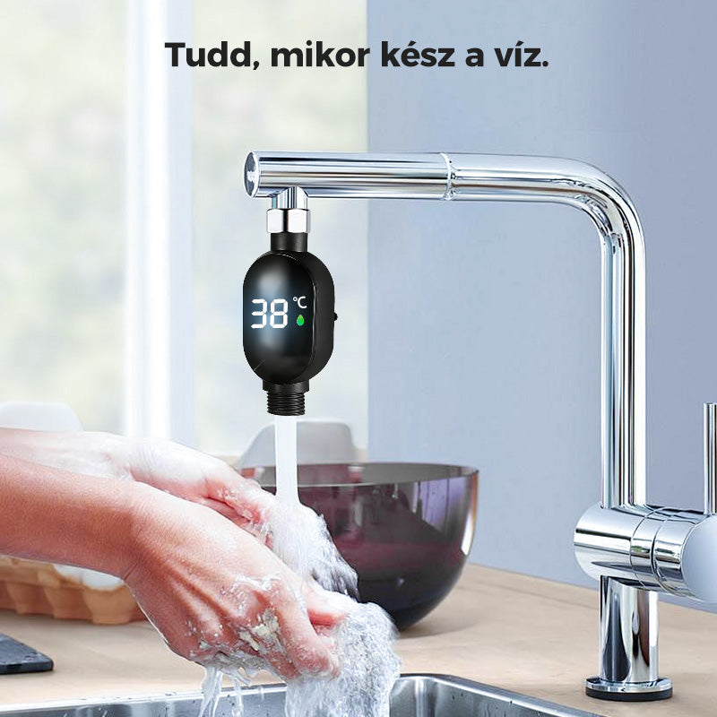 💧Zuhanyhőmérő🌡️ Nincs több találgatás – azonnali hőmérséklet! 🚿