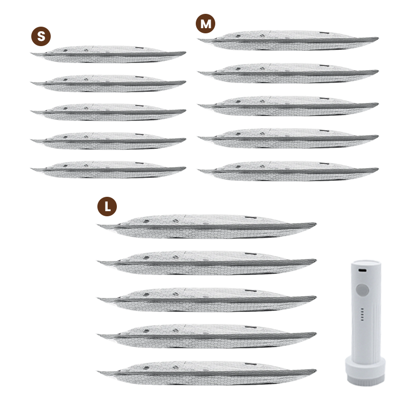 💪🌬️ Utazási vákuumtároló zsákok és hordozható szivattyú készlet 👕✨