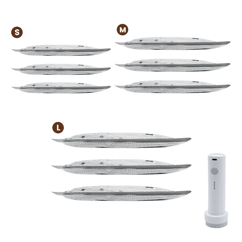 💪🌬️ Utazási vákuumtároló zsákok és hordozható szivattyú készlet 👕✨