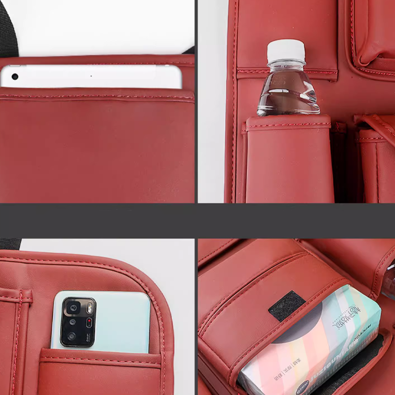 DriveEase hátsó ülésre való szervező - Többrekeszes, függő rendező egyedi logóval