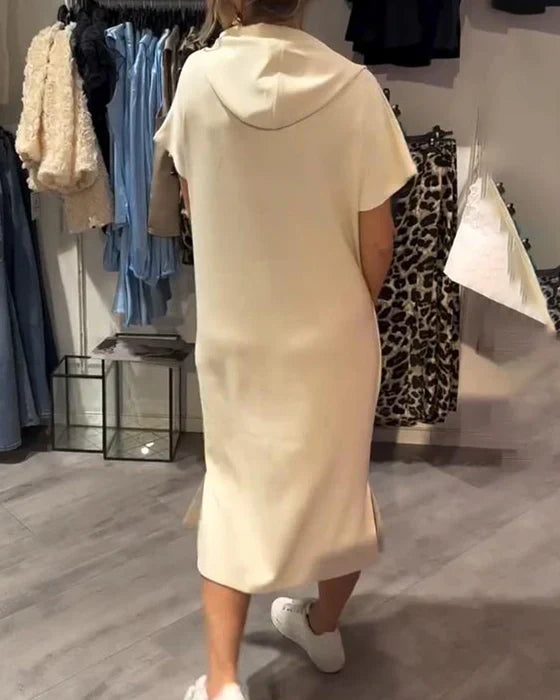 💥🔥👗[S-5XL]2025 új nyári stílusú laza, kényelmes és légáteresztő nagyméretű pulóverruha