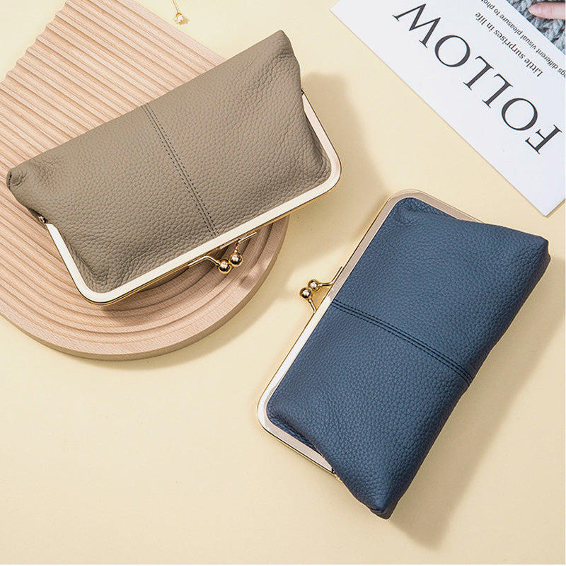 Hosszú pénztárca valódi bőrből