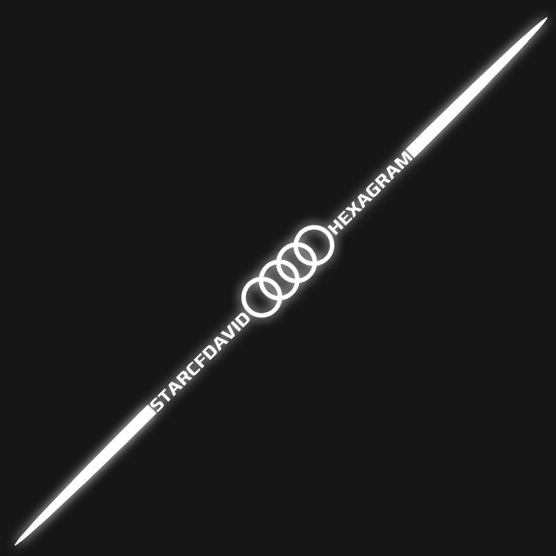 3D színes lézerfényvisszaverő autómatricák 4 db