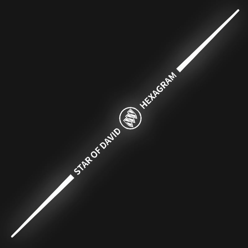 3D színes lézerfényvisszaverő autómatricák 4 db