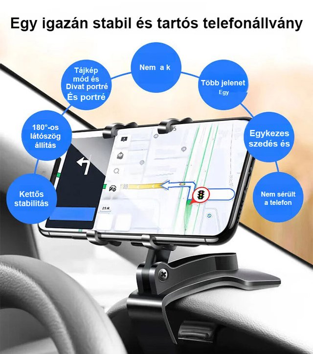 【Frissített legújabb modell】Autós telefontartó