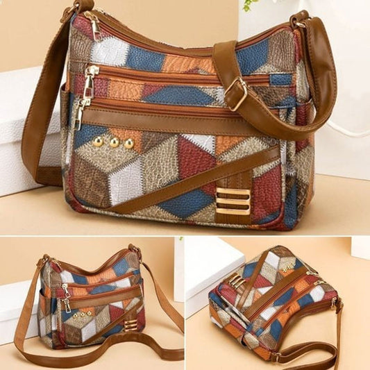 👜Új divatos válltáska puha PU bőrből, hozzáillő színben.