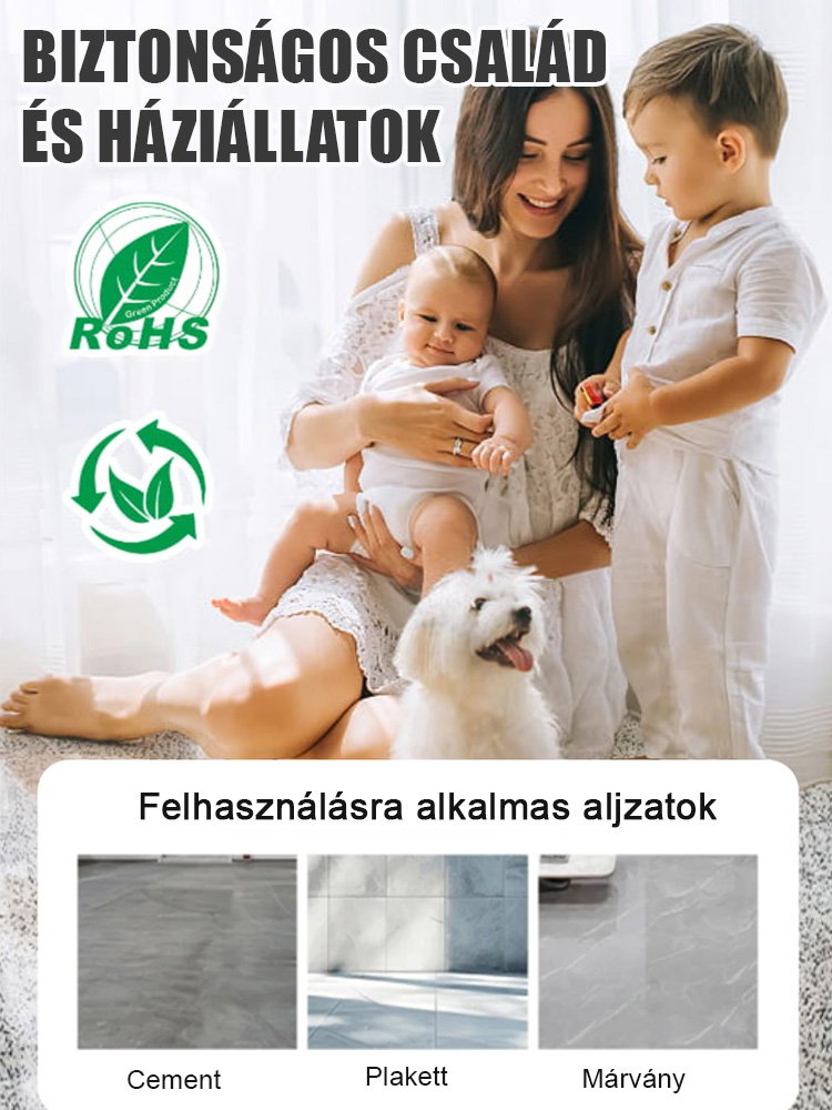 Márvány utánzatú, epoxi színű homokszínű padlófesték