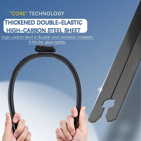 🌈 Csendes szénszálas, csont nélküli ablaktörlő lapátok - Tedd utazásod stílusossá, csendessé és kényelmessé!