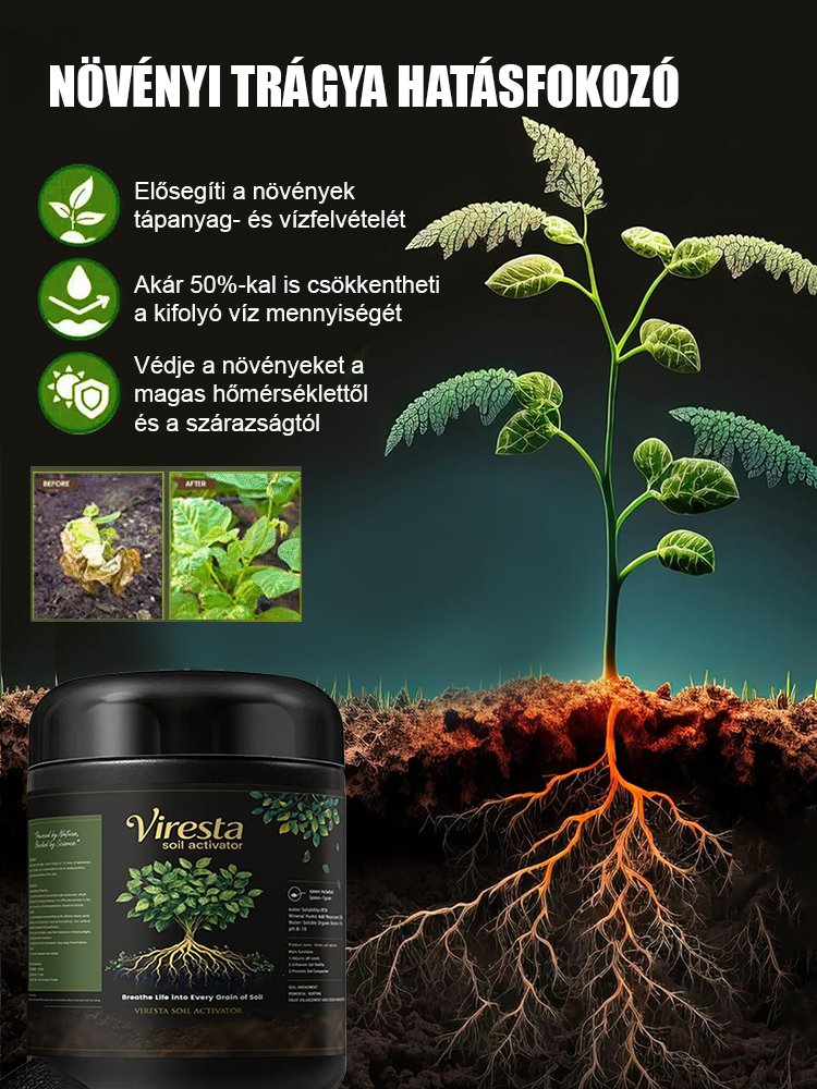 Növényi trágyafokozó.Újjáélesztse a gyepet és a kertet – a végső lendület az egészségesebb talaj és az erősebb növények számára!