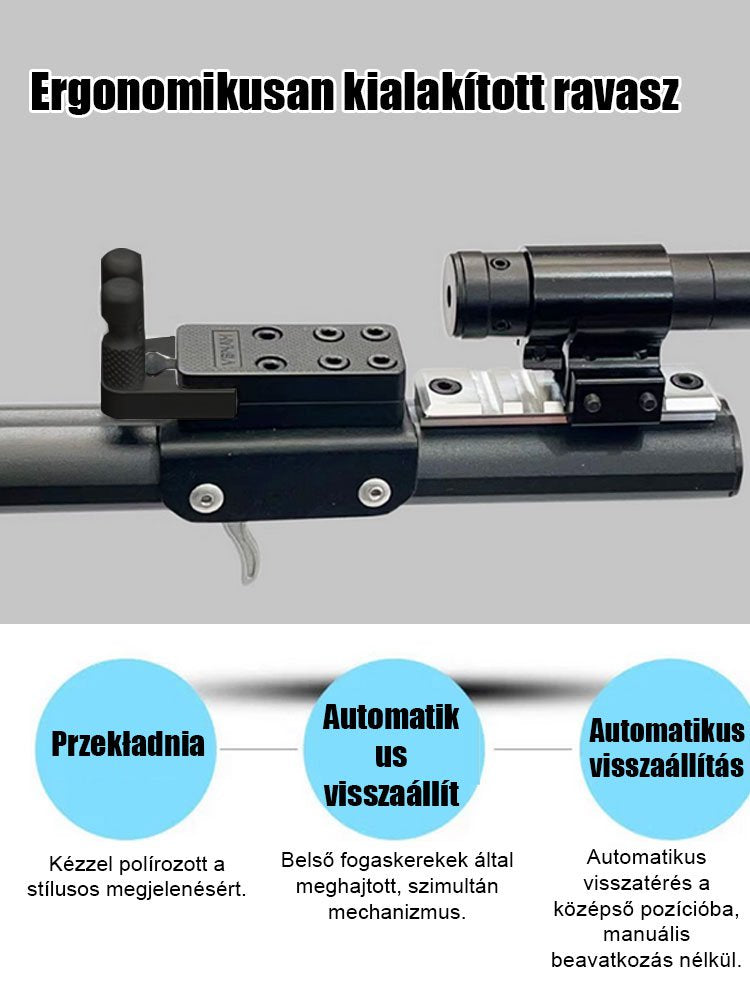 Rozsdamentes acél adagoló sötét színben