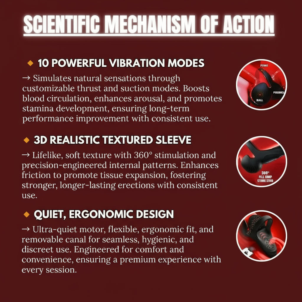 Alisanda™ vibráló elektromos férfi maszturbáló gyűrű töltés