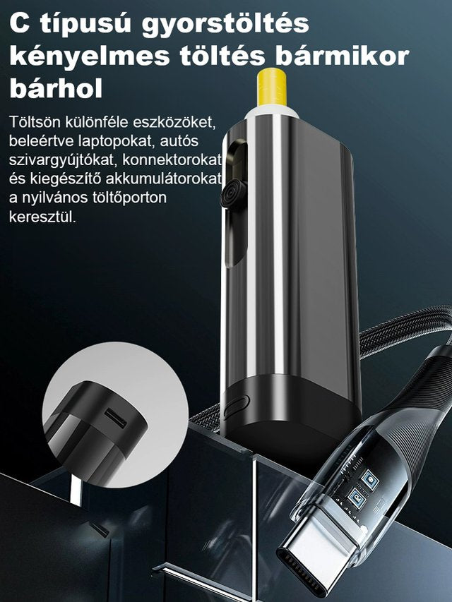 Egy kattintással gyújtott hordozható dohánygyújtó