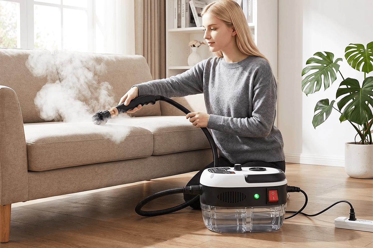 💧2500W kézi, magas hőmérsékletű, nyomás alatt álló gőztisztító készülék
