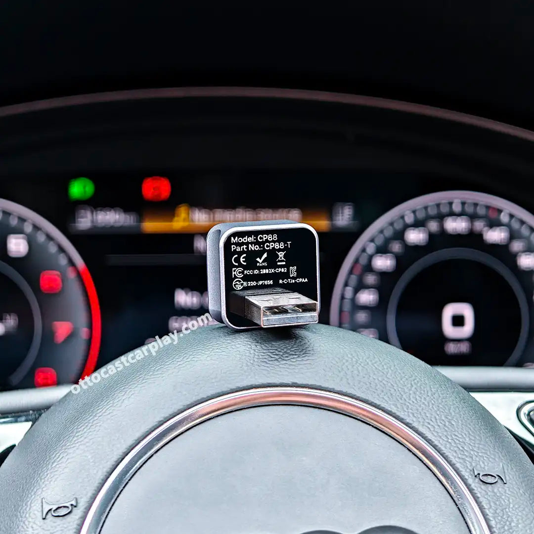 Ottocast Mini 3.0 Ultra Cube vezeték nélküli CarPlay Android Auto adapter