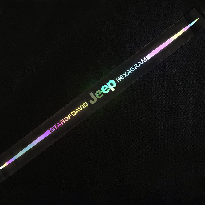 3D színes lézerfényvisszaverő autómatricák 4 db