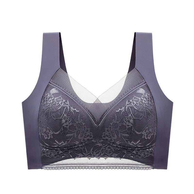 👙 Szuper kényelmes és puha női csipkés melltartó acélgyűrű nélkül【✨1 + 1 ingyenes】