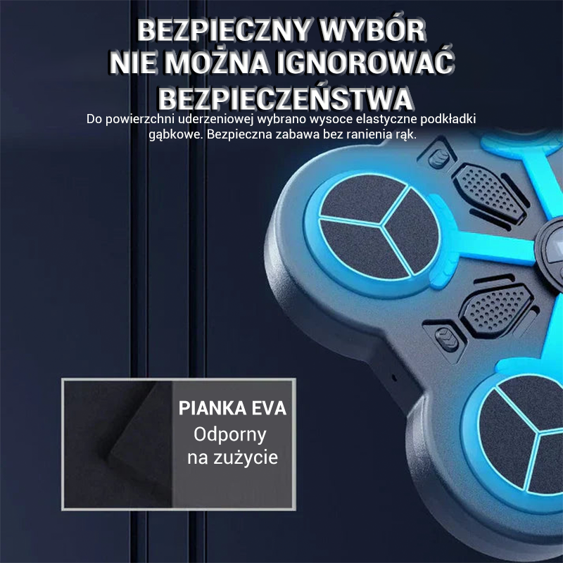 Zenei játék célkereszttel a falon