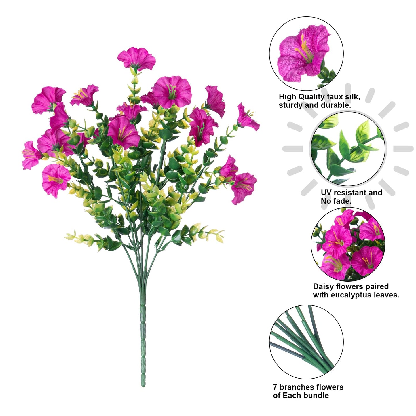 🔥 Utolsó nap –🔥 UV-sugárzásnak ellenálló műpetunia virágok