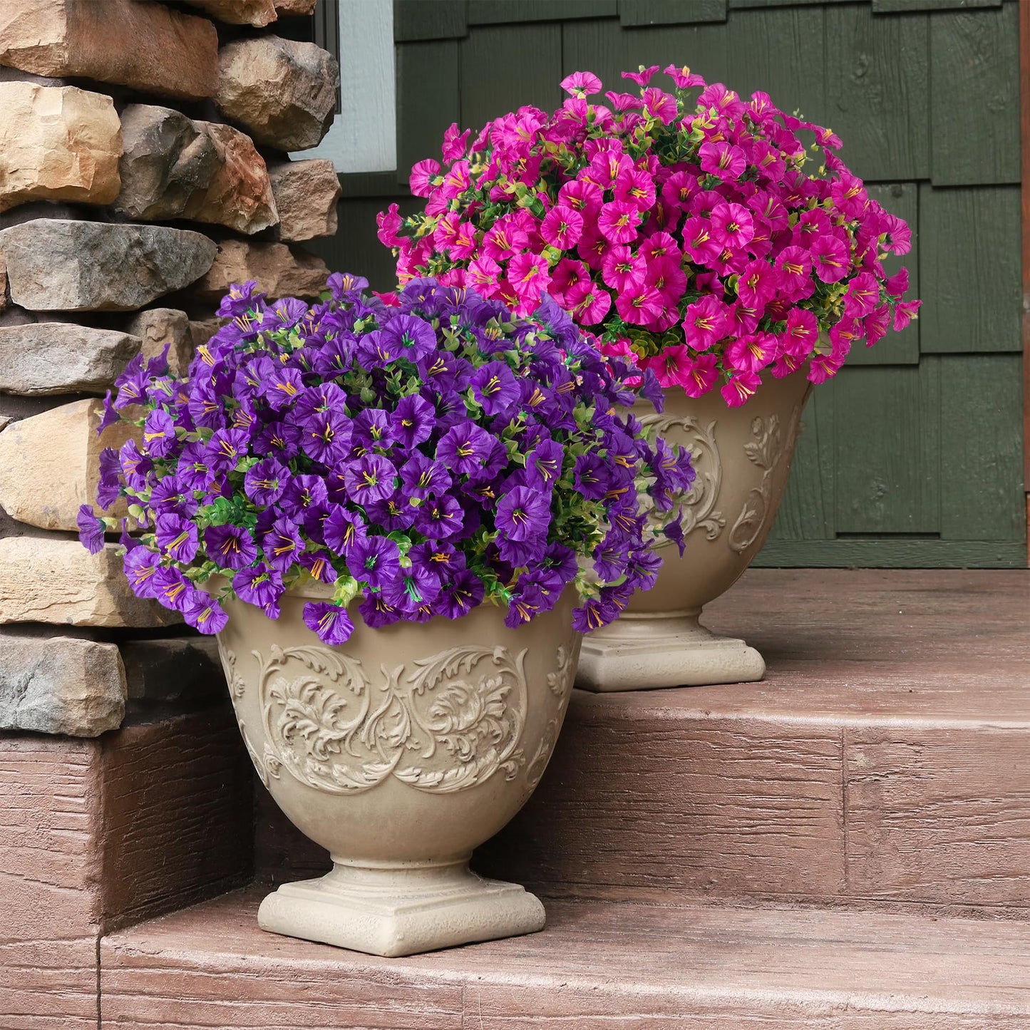 🔥 Utolsó nap –🔥 UV-sugárzásnak ellenálló műpetunia virágok