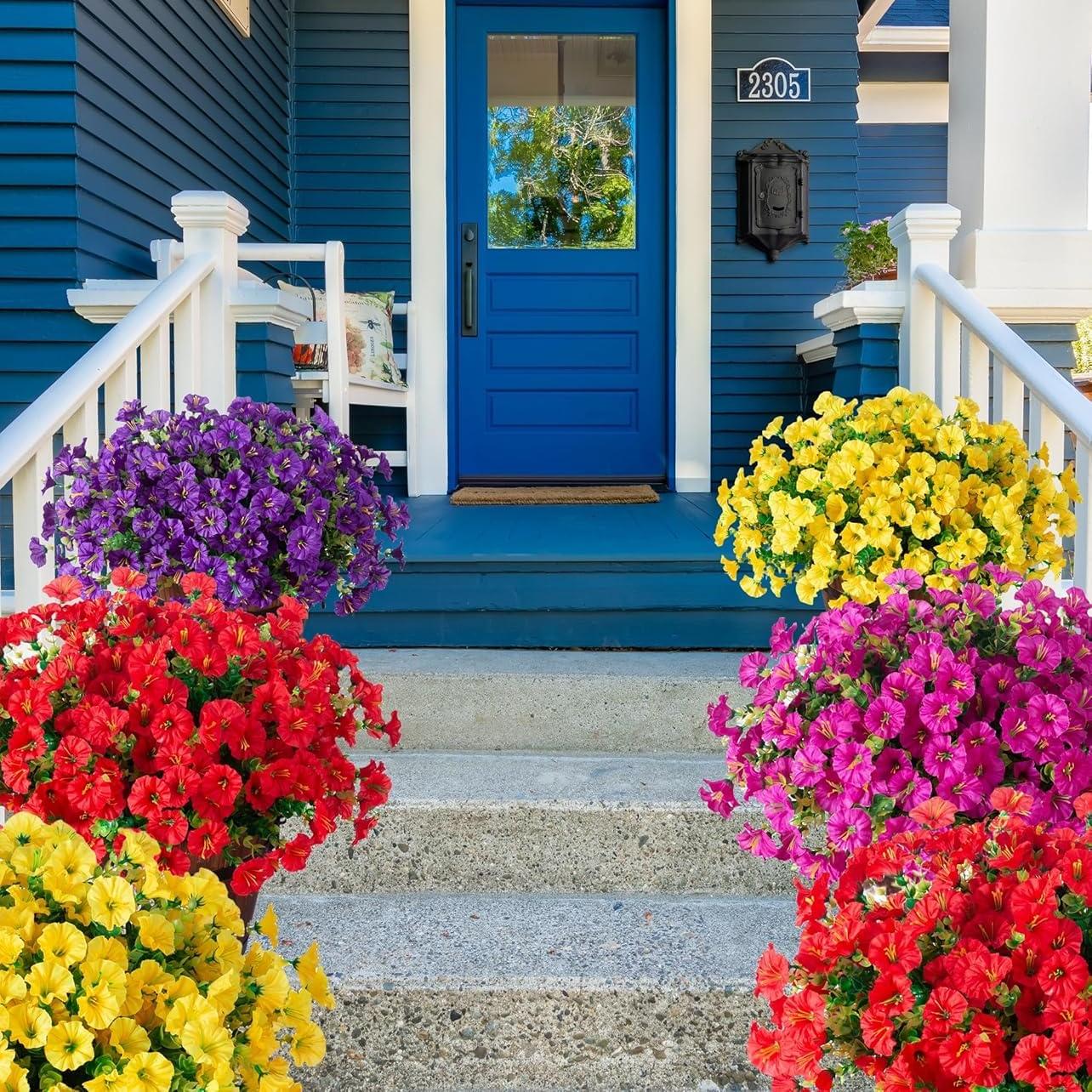 🔥 Utolsó nap –🔥 UV-sugárzásnak ellenálló műpetunia virágok