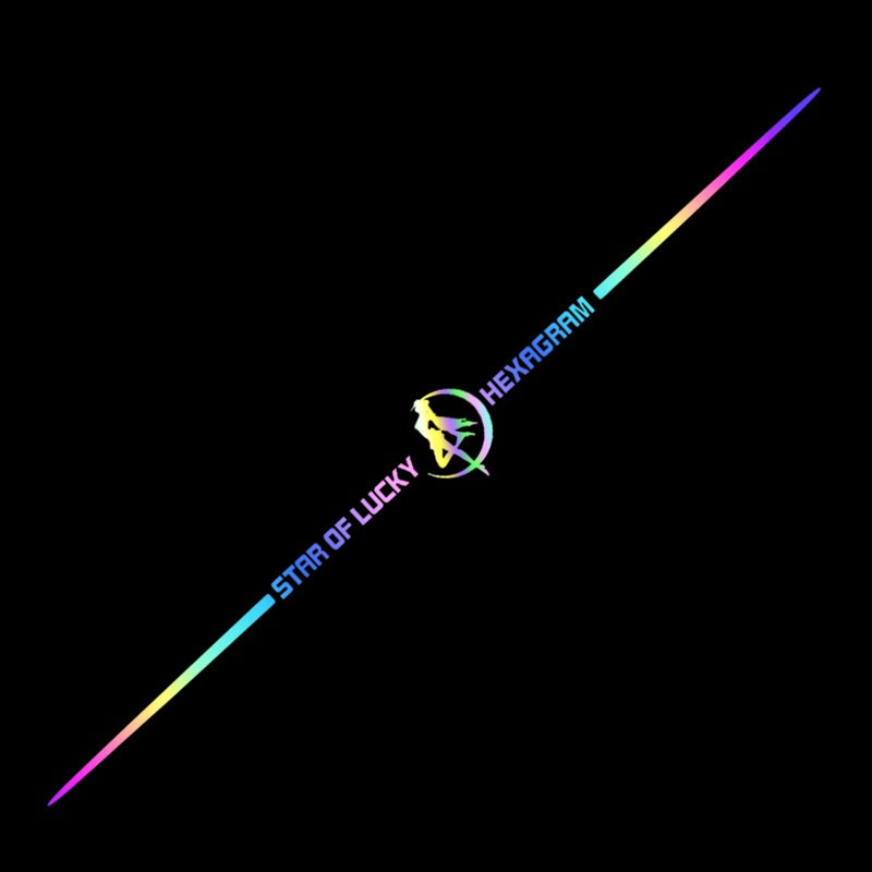 3D színes lézerfényvisszaverő autómatricák 4 db