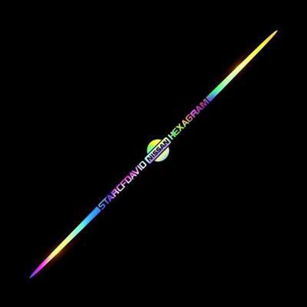 3D színes lézerfényvisszaverő autómatricák 4 db