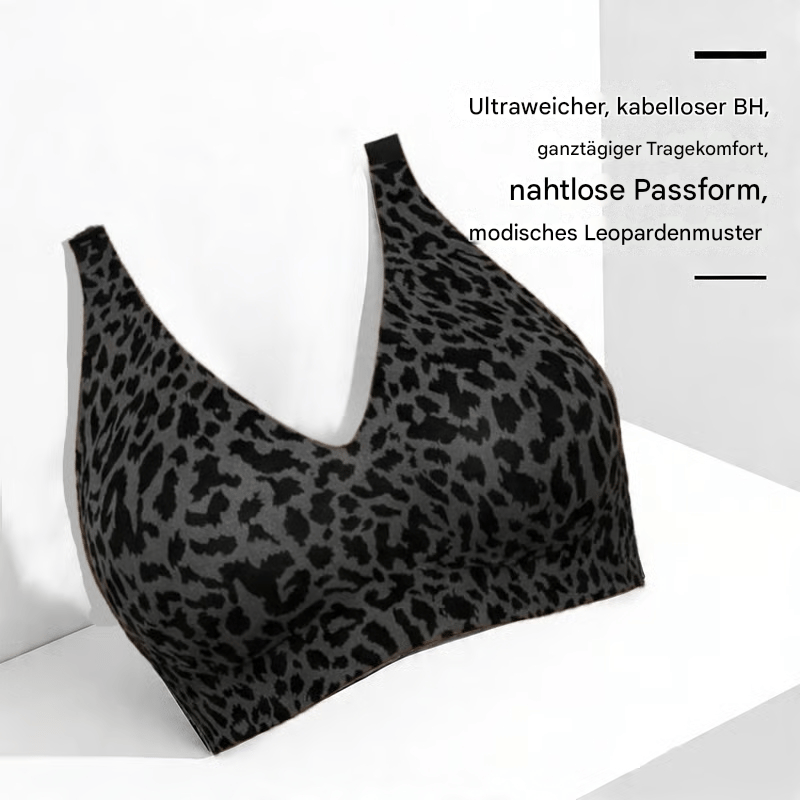 🏆🔥Ultra feszesítő, merevítő nélküli leopárdmintás melltartó | Női merevítő nélküli melltartó 👍Nincs több megereszkedett mell