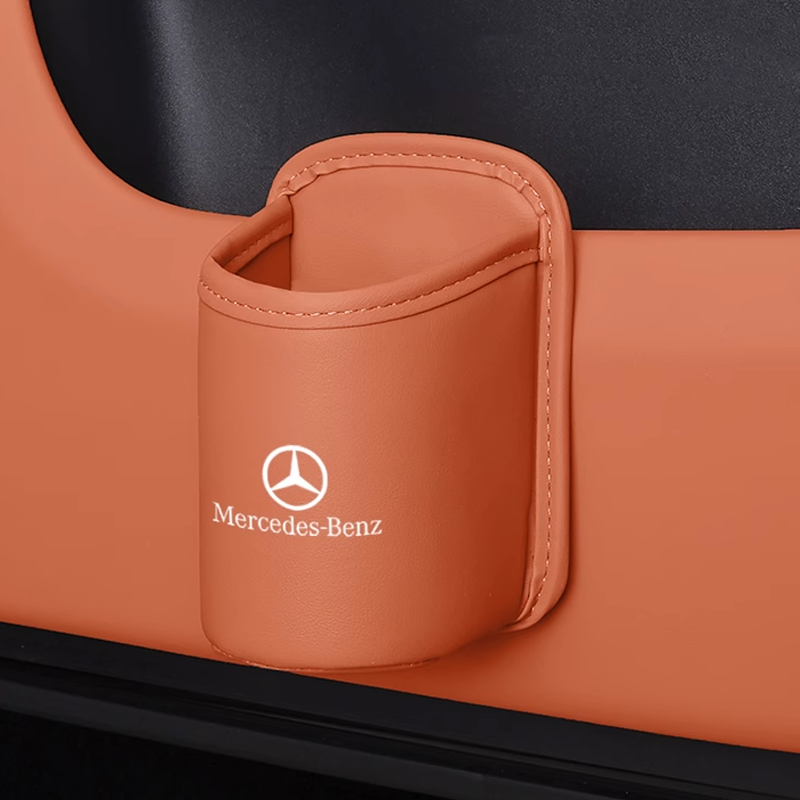 Velora Bőr pohártartó – Könnyen felszerelhető, testreszabható logóval