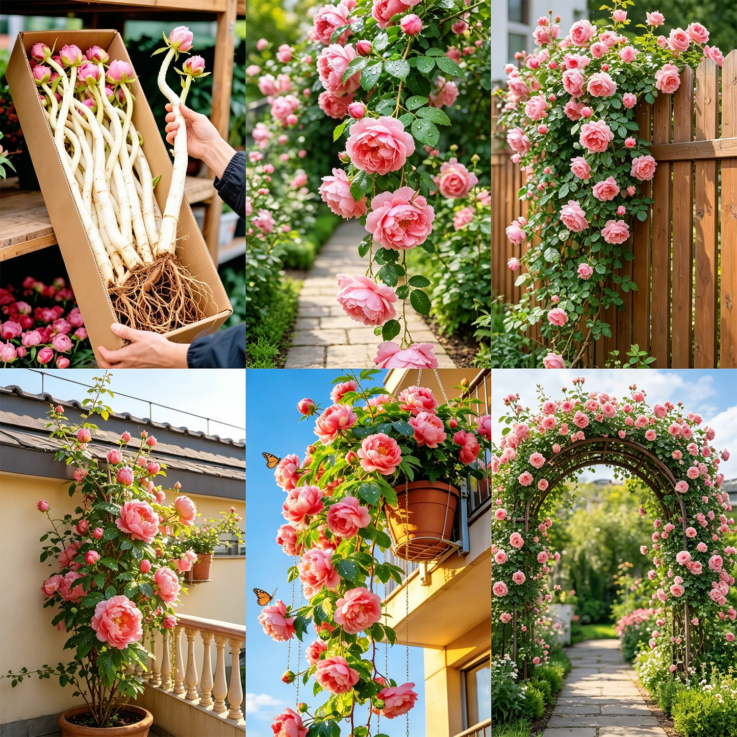 🌈 Kiváló minőségű futórózsák 🌹 Gyorsan növő, könnyen gondozható és nagyon illatos ✨ Tökéletes bármilyen kertbe