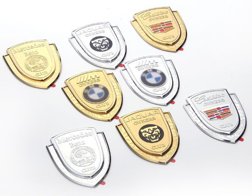 Autócímkék, külső módosítási kiegészítők, anyagok, sárvédő, oldal, hátsó matricák, háromdimenziós fém személyiség, kreatív karosszériacímke