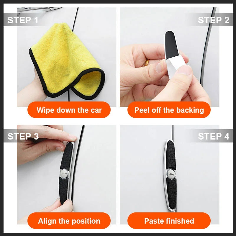 Autóajtó élvédő csíkok (4 db/1 szett)