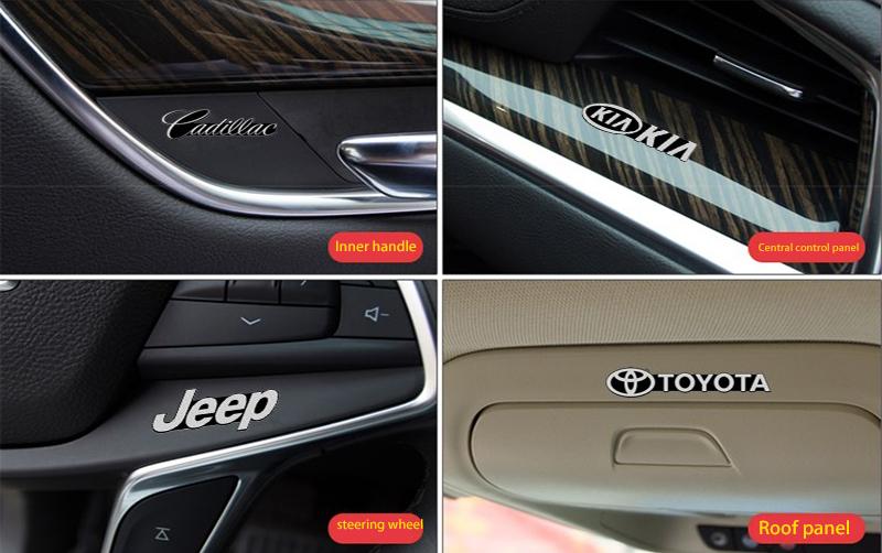 Forró Akció ✨50% kedvezmény ✨3D Kreatív Autó Logó Dekoratív Matricák 🎉4 db🎉