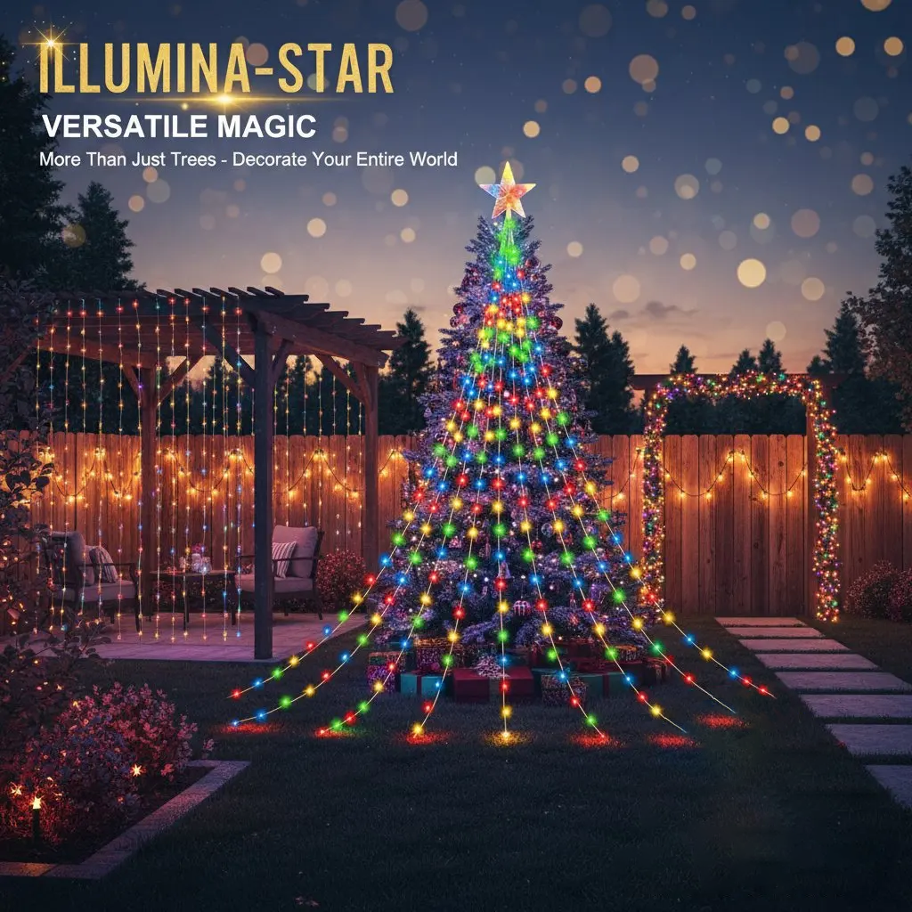 🎁Korai ünnepi akció 50% kedvezménnyel🎄Starlight Cascade karácsonyi fények