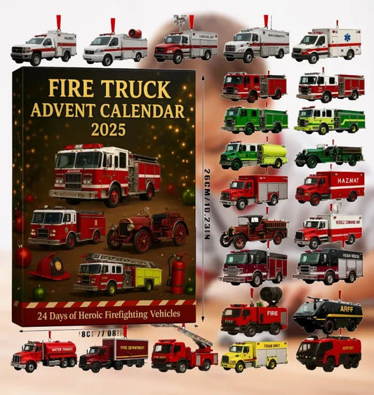 🚒🔥TŰZOLTÓAUTÓ ADVENTI NAPTÁR 2025🎁🌲