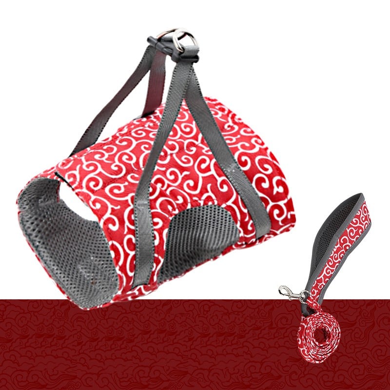 Kisállat póráz mellkaspánttal és övvel